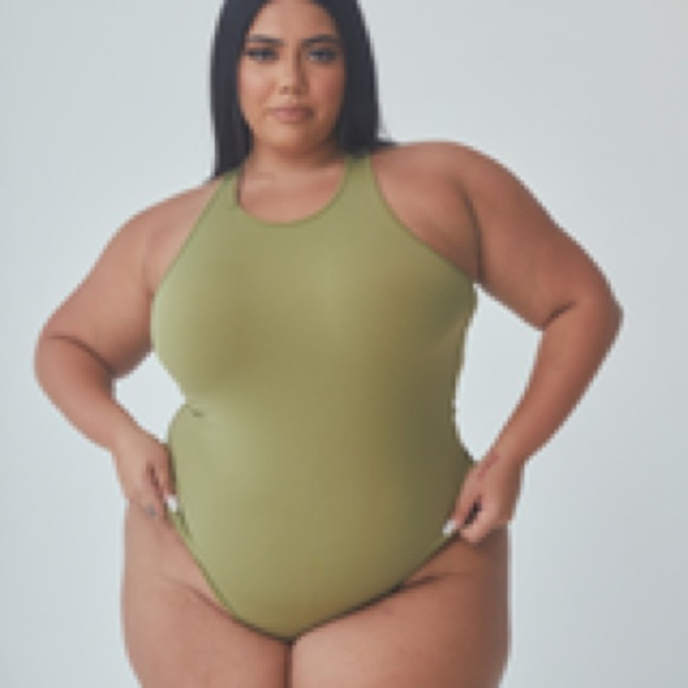 NWT Klassy Network Olive Racerback Bramisuit